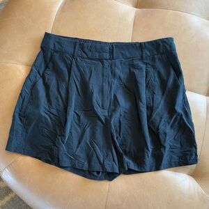 Express High Waist Black “silk” Shorts